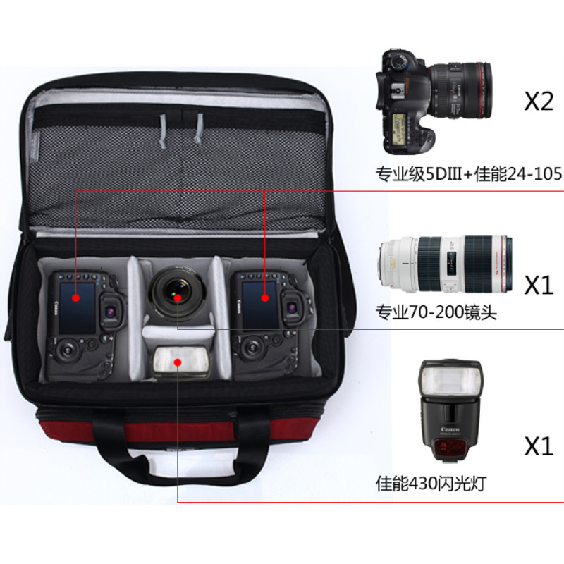 赛腾PXW-4K适用于佳能R5R65D46D21DX NX200索尼Z90FX3 FX30摄影包 - 图0