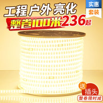 100 m loaded with high brightness 5730 Living room ceiling Home 220v Decorative Engineering Outdoor Waterproof soft light with led lamp belt