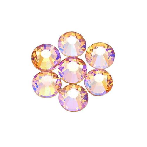 国产电镀玻璃水钻DIY材料AB幻彩平底钻美甲圆形【无胶】底钻 - 图3