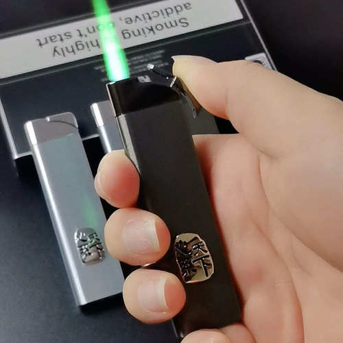 原创心系天下手工定制打火机防风绿焰高级轻奢超薄个性送男友礼物 - 图1