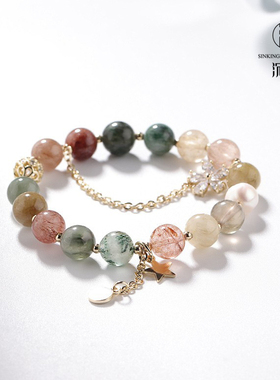 天然水晶手链水晶韩版女