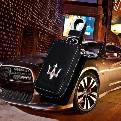 汽车用钥匙包专用玛莎拉蒂吉博力Ghibli总裁Levant莱万特GT真皮套 - 图1