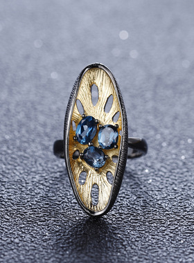 欧式复古风S925银小众高级感戒指