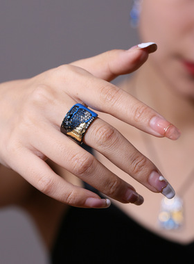 设计师款S925银欧式气质指环戒指