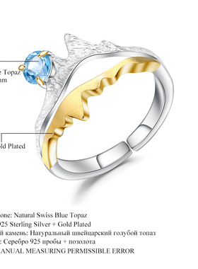 设计师款高颜值S925银欧美风个性时尚小众轻奢高级感纯银开口戒指