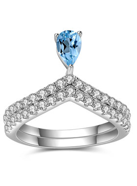 设计师款时尚S925银高颜值欧美风百搭轻奢小众高级感纯银戒指套戒