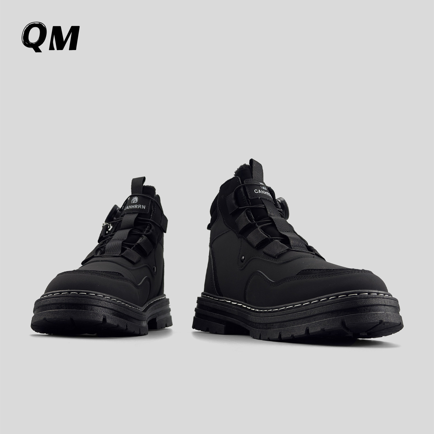 外贸男士冬季加绒保暖马丁靴男厚底工装靴百搭时尚户外高帮短靴,淘宝优惠券,粉丝福利购,淘宝优惠卷