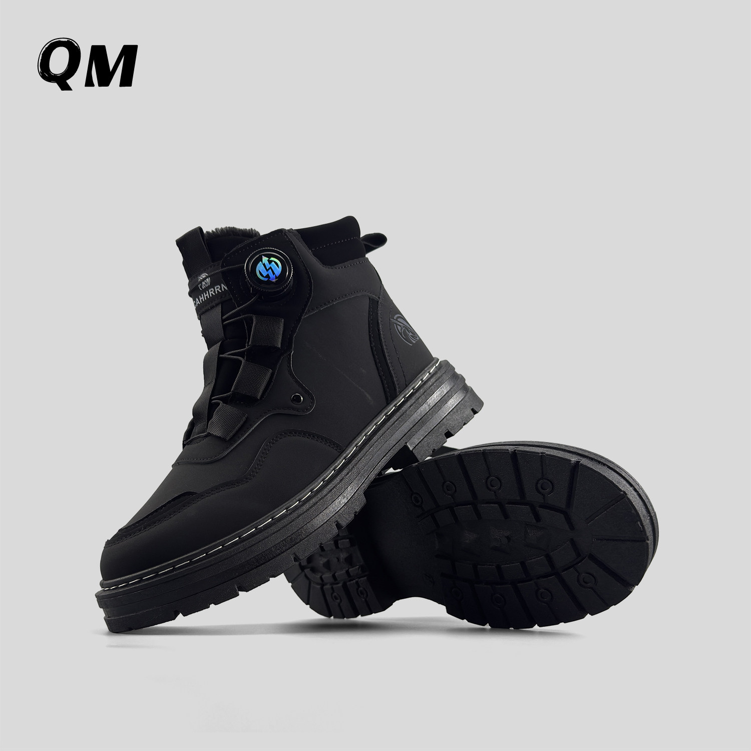 外贸男士冬季加绒保暖马丁靴男厚底工装靴百搭时尚户外高帮短靴,淘宝优惠券,粉丝福利购,淘宝优惠卷