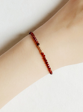 天然水晶红绳手链轻奢本命年礼物