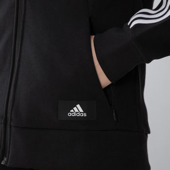 Hooded jacket ແມ່ຍິງພາກຮຽນ spring ທີ່ແທ້ຈິງ Adidas ຊຸດກິລາວ່າງ knitted windproof jacket baseball ເຄື່ອງແບບ H57287