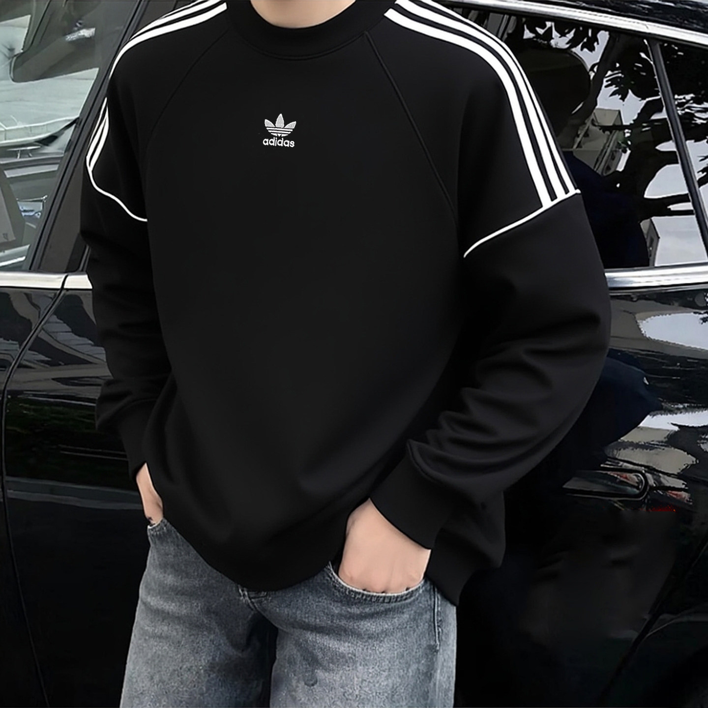 阿迪达斯三叶草黑色卫衣男冬季新款篮球运动服美式上衣打底衫外套,淘宝优惠券,粉丝福利购,淘宝优惠卷