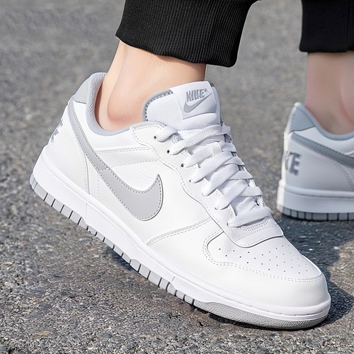 NIKE耐克板鞋男鞋新款COURT低帮运动鞋灰白色空军一号简版休闲鞋 - 图2