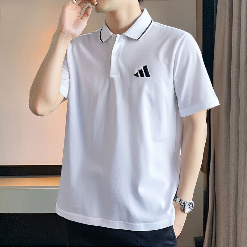 阿迪达斯polo衫男夏季翻领运动服高尔夫休闲t恤棉质透气短袖男,淘宝优惠券,粉丝福利购,淘宝优惠卷
