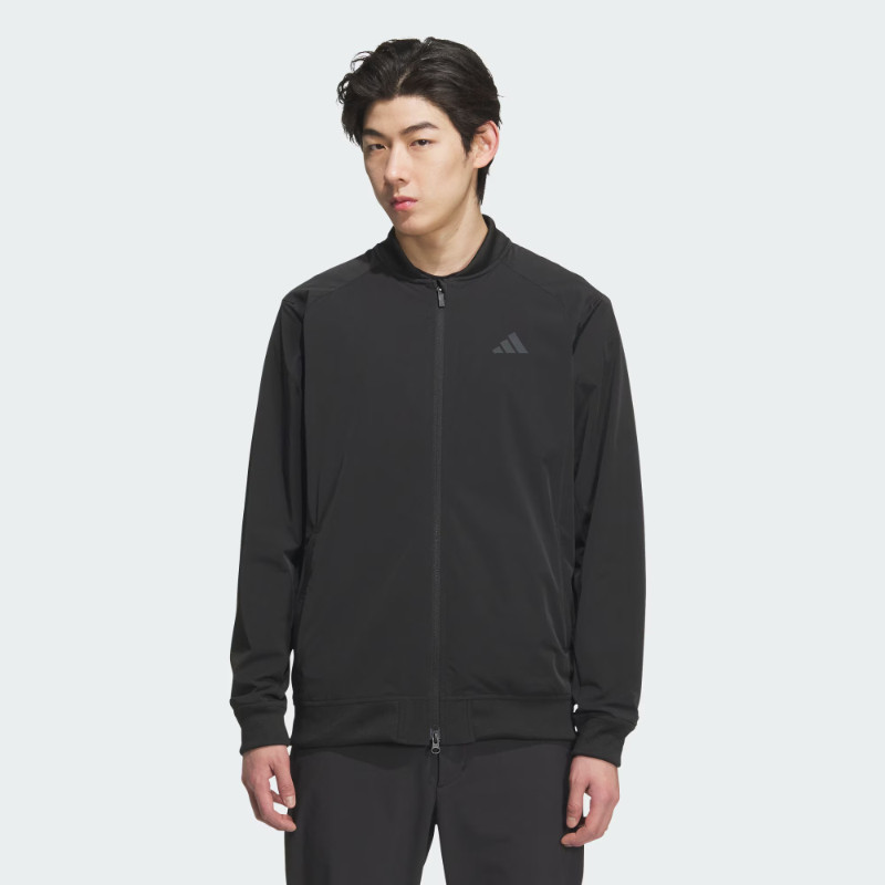 Adidas casual style men's V-neck jacket autumn new baseball uniform fashionable versatile woven sports jacket