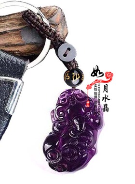 2026年新款紫水晶貔貅吊坠男士三钱貔恘项链女款招财聚财礼物