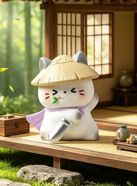 江湖喵喵侠盲盒可爱卡通公仔桌面摆件创意礼物送朋友礼品店手办