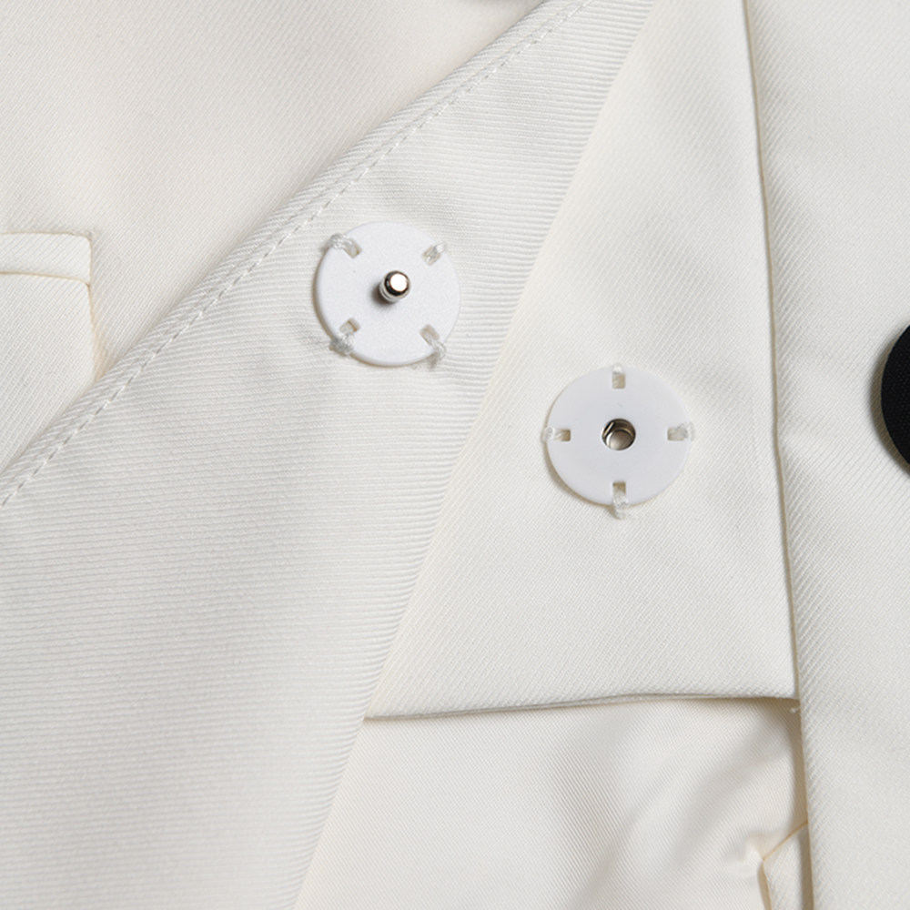 EAM STUDIO炸街黑白撞色拼接设计感宽松西装外套女春秋中长款西服,淘宝优惠券,粉丝福利购,淘宝优惠卷