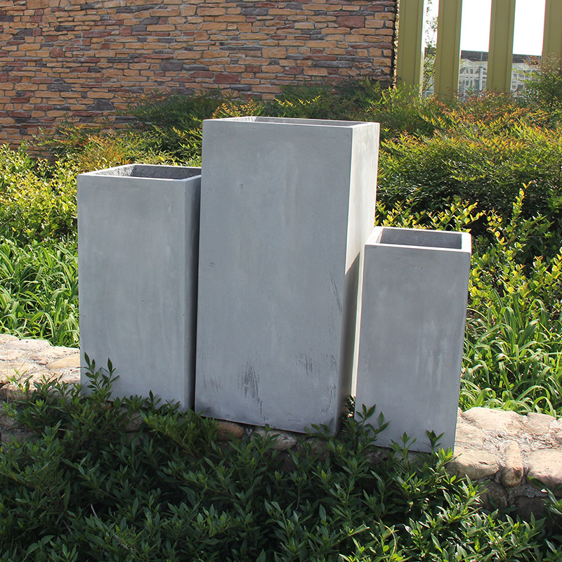 户外大号高方形水泥花盆北欧简约镁泥花箱网红方形高盆客厅庭院,淘宝优惠券,粉丝福利购,淘宝优惠卷