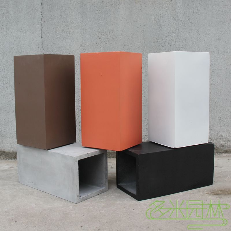 户外大号高方形水泥花盆北欧简约镁泥花箱网红方形高盆客厅庭院,淘宝优惠券,粉丝福利购,淘宝优惠卷