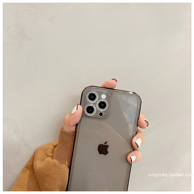 简约纯色适用苹果14/11/15pro/max手机壳iPhonex/xr软胶7硅胶8plus网红新款13pro防摔保护套12pro情侣小众xs - 图3