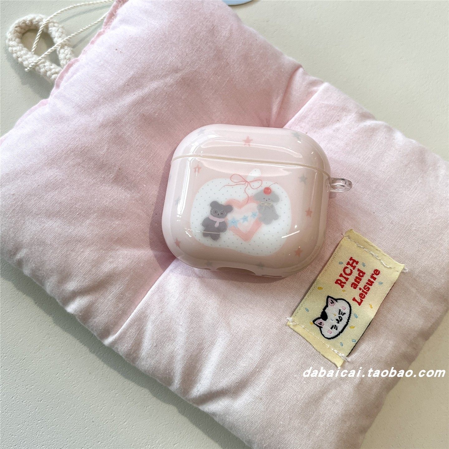 ins风星星爱心小熊狗狗适用airpods pro3保护套pro二代airpodspro2耳机套壳4代苹果无线蓝牙三代airpods3可爱,淘宝优惠券,粉丝福利购,淘宝优惠卷