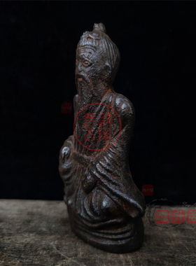 仿古铸铁太上老君摆件佛堂雅居