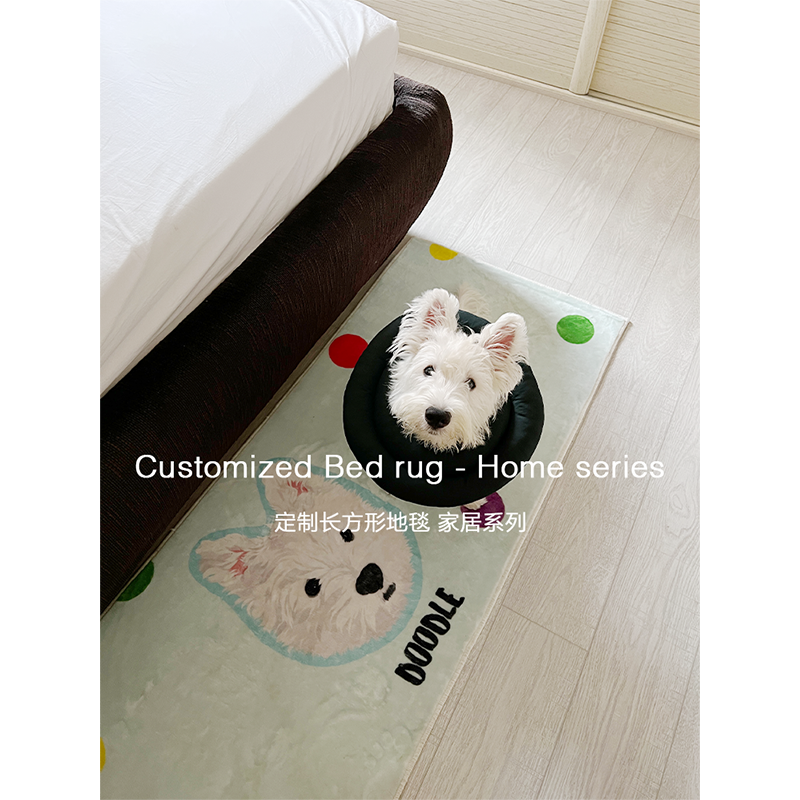 POOJI宠物定制地毯轻奢卧室客厅房间长方形猫咪狗来图DIY礼物,淘宝优惠券,粉丝福利购,淘宝优惠卷