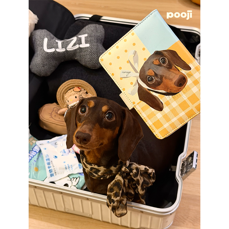 POOJI宠物定制护照夹证件包保护套多功能卡包狗狗猫来图DIY礼物,淘宝优惠券,粉丝福利购,淘宝优惠卷