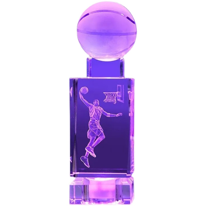 NBA篮球手办男生水晶摆件科比小夜灯送詹姆斯明星送库里生日礼物 - 图3