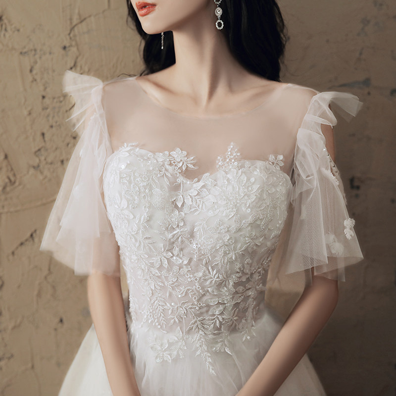 白色女生日2020新款高贵宴会仙婚纱 碧颜礼服/晚装