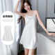 Summer thin ice silk suspender nightgown with chest pad