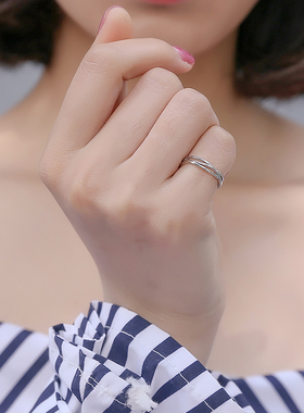 纯银时尚个性风开口可调节尾戒