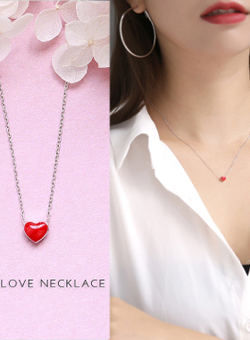 纯银前任3抖音同款森系学生项链