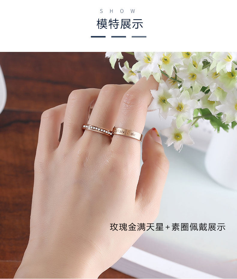 ck戒指男女情侣小 紫皇戒指/指环