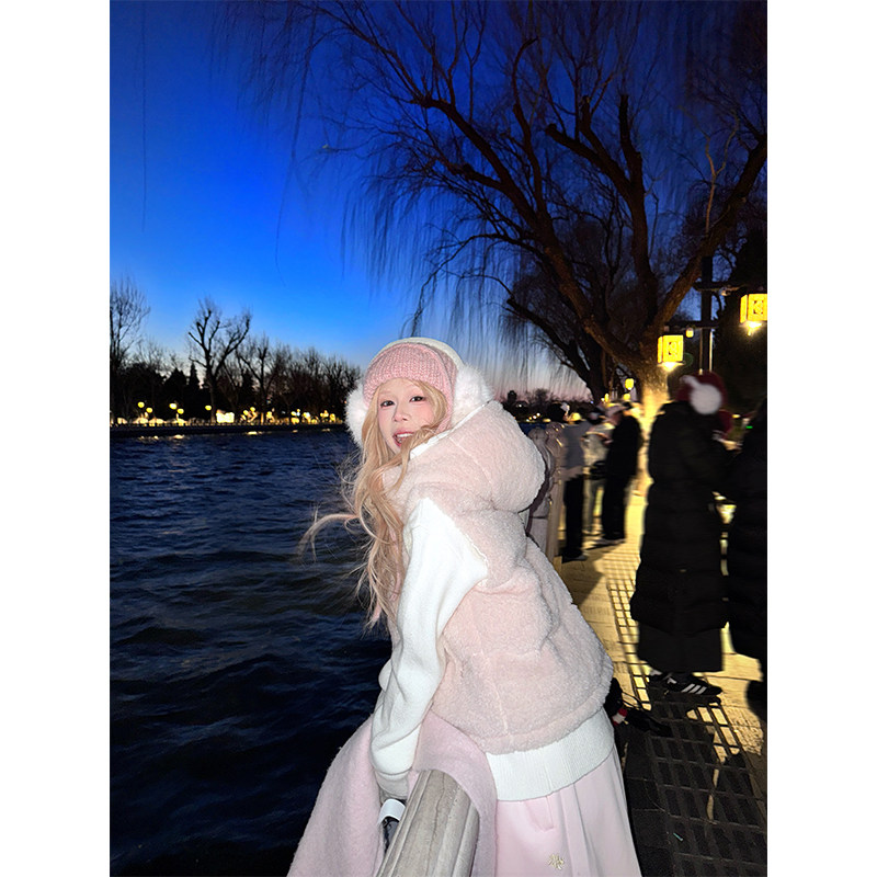 NECOYEP 美式毛茸连帽无袖棉马甲男女秋冬潮流百搭保暖叠穿外套,淘宝优惠券,粉丝福利购,淘宝优惠卷