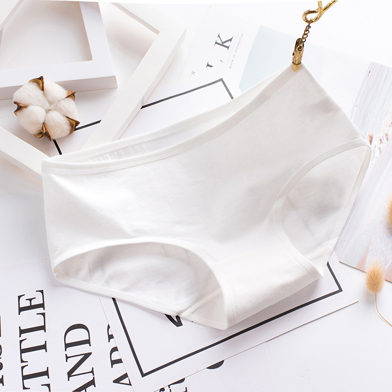 内裤女士纯棉抗菌少女高中生100%学生日系三角底裤纯色低腰全棉质,淘宝优惠券,粉丝福利购,淘宝优惠卷