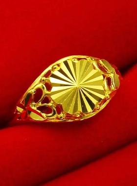 情侣日韩越南越南沙金戒指