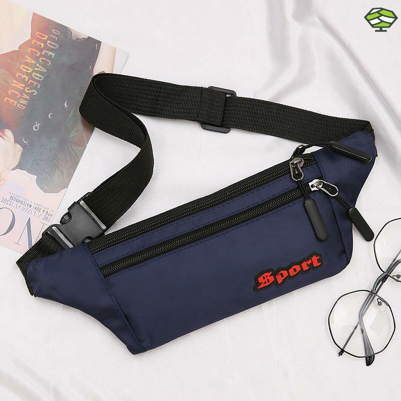 Construction site work waist bag 2026 Oxford cloth casual waist bag thin close-fitting running sports mobile phone bag unisex