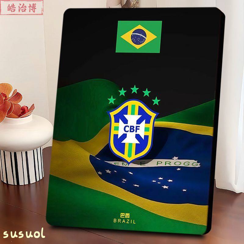 各国足球队队徽图鉴相框精致实用足球迷宿舍寝室摆件酒吧餐厅装饰,淘宝优惠券,粉丝福利购,淘宝优惠卷