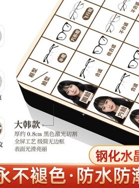 脸型选对框眼镜店咨询展示