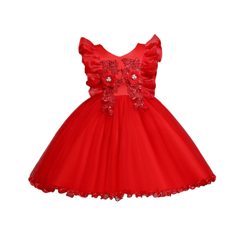 六一儿童公主蓬蓬裙花童女童演出服 佐曼琳连衣裙