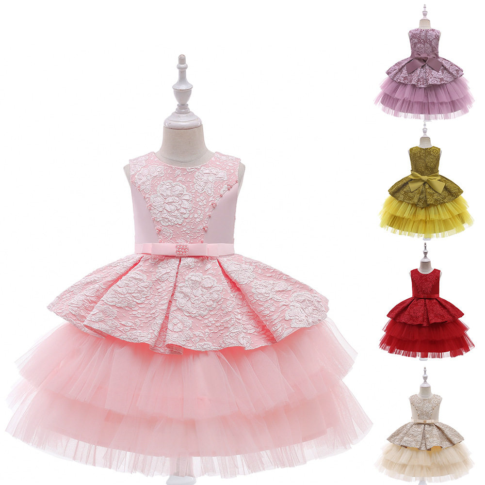 女童服蓬蓬裙红色宝宝周岁连衣裙 佐曼琳连衣裙