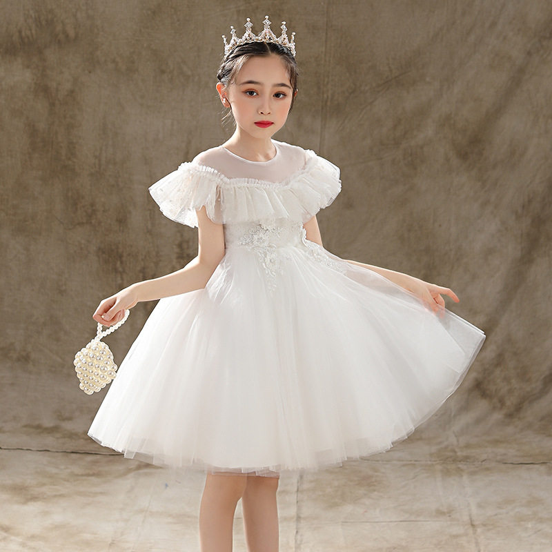 婚纱小女孩公主裙蓬蓬裙纱裙演出服 佐曼琳连衣裙