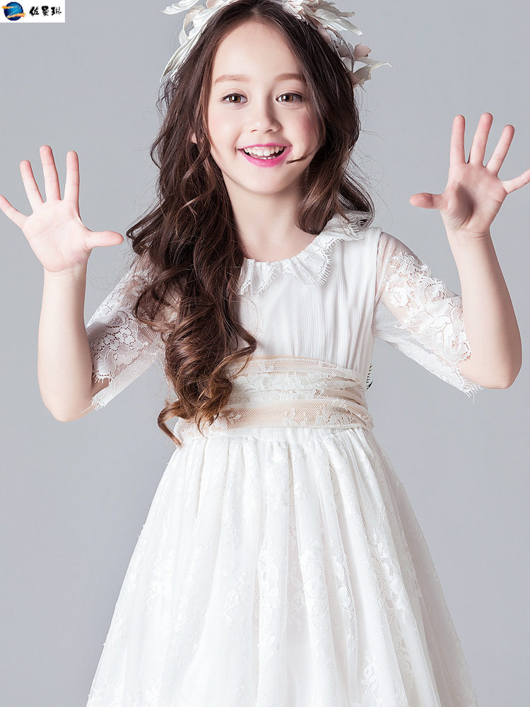 儿童优雅女孩生日过膝长裙公主裙 佐曼琳连衣裙