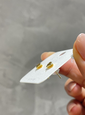 琪娅拉新款s925纯银精致气质立体车花迷你小爱心耳钉~约4.8+6.5mm