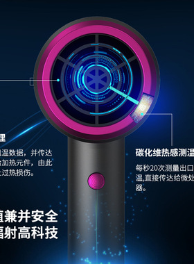 优越网红电吹风机家用电器大功率锤子蓝光吹风筒礼品抖音一件代发