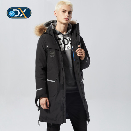 discovery long padding jacket