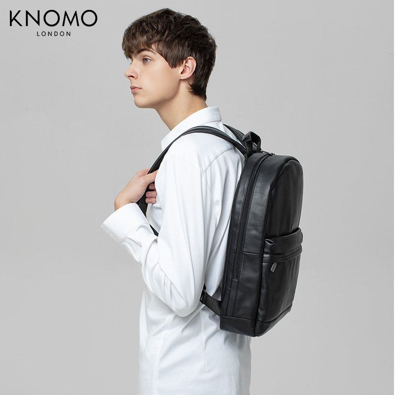 knomo英国albion头层牛皮真皮背包 KNOMO玖怡双肩背包