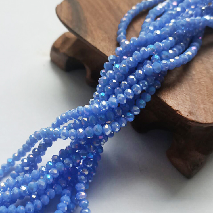 扁珠玻璃车轮珠 DIY手工串珠材料仿水晶珠散珠发簪饰品配件 2*3mm,淘宝优惠券,粉丝福利购,淘宝优惠卷