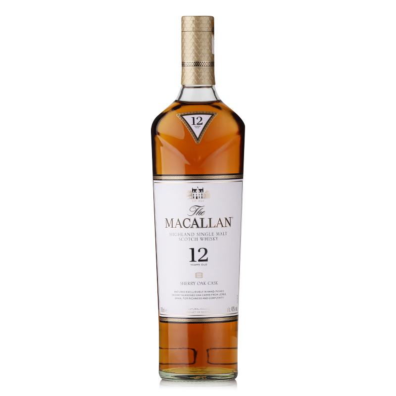 进口洋酒 MACALLAN麦卡伦12年单一麦芽苏格兰威士忌 700ml-图3